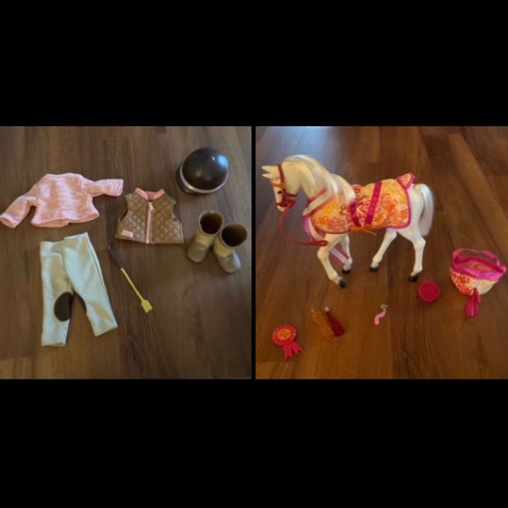 Our Generation Lipizzaner Foal Horse & Riding Outfit